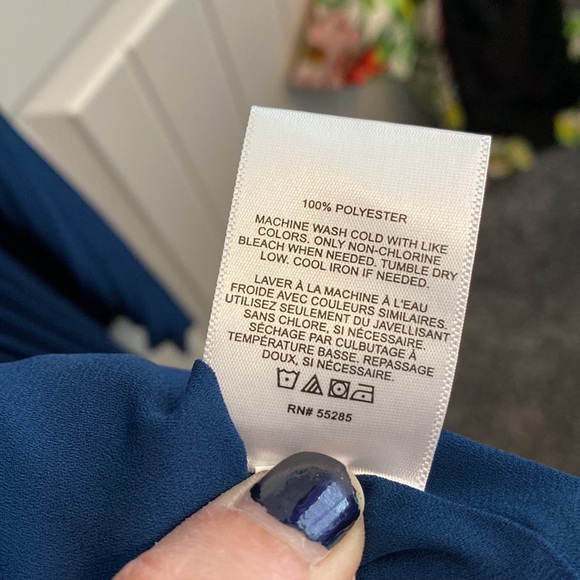 Express blue pleated dress size small NWT - Picture 9 of 9